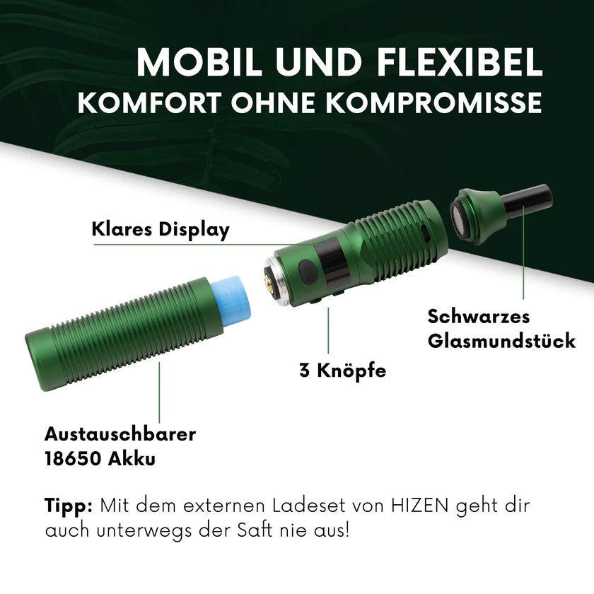 Stilus Green Infos über Akku Vaporizer Inhaliergerät