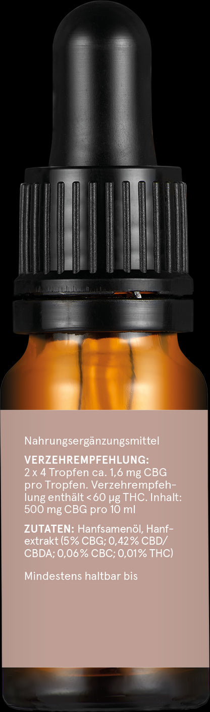 CBG Naturextrakt Premium Öl 5 % 10 ml