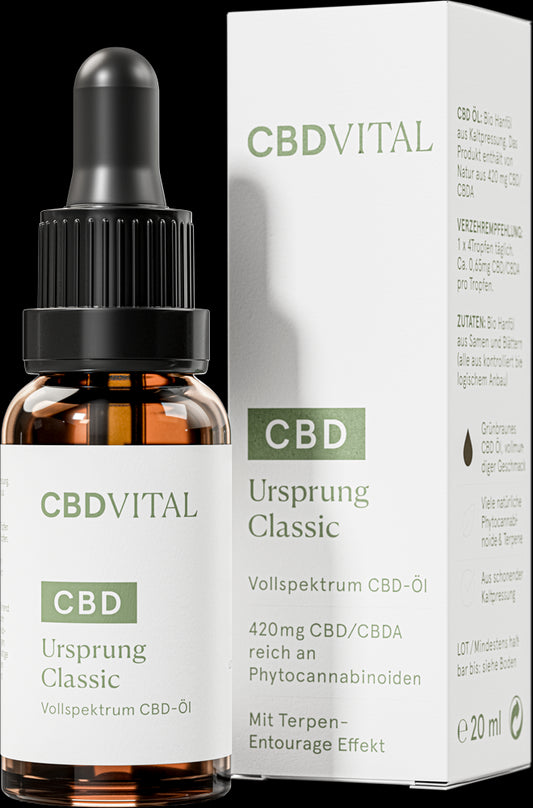 CBD VITAL Ursprung Classic Vollspektrum 420 mg 20 ml