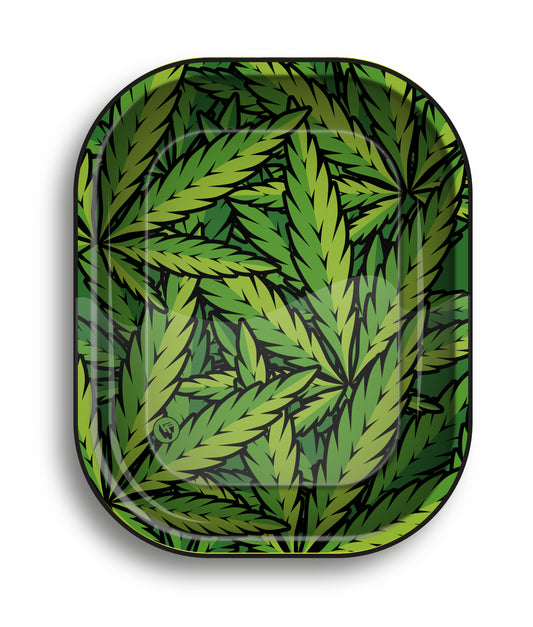 Rolling Tray Green Leaves 180 mm x 125 mm