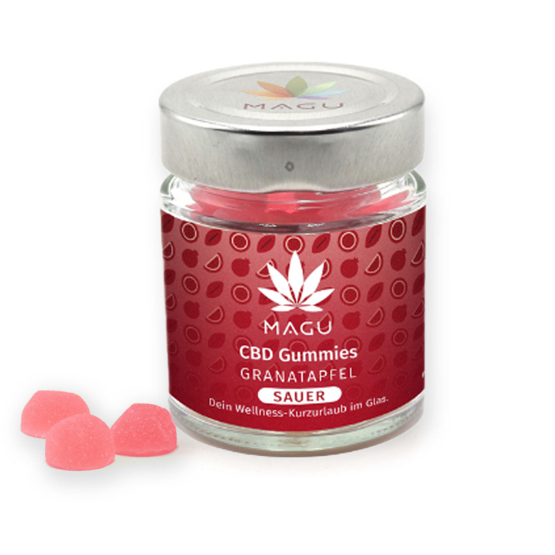 MAGU CBD Gummies Granatapfel Sauer