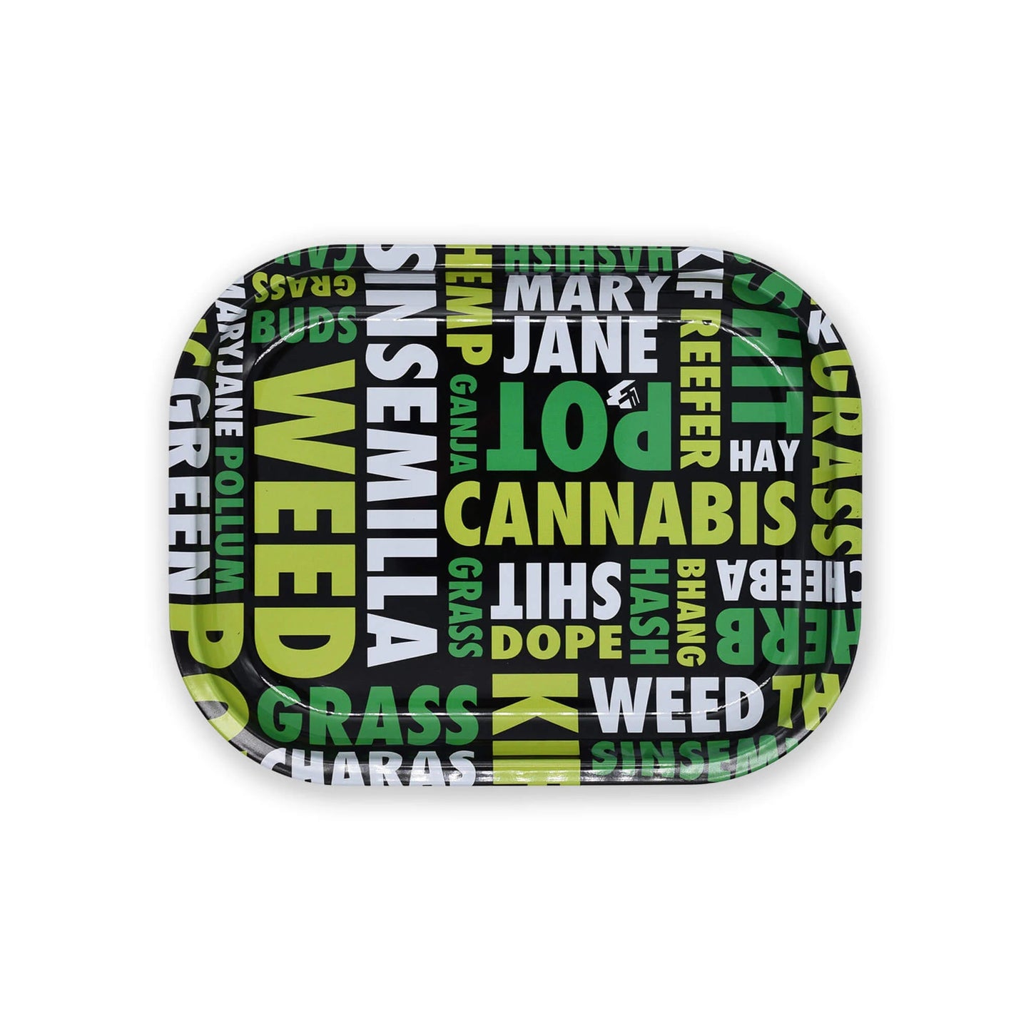 Rolling Tray Gold Leaves 180 mm x 125 mm