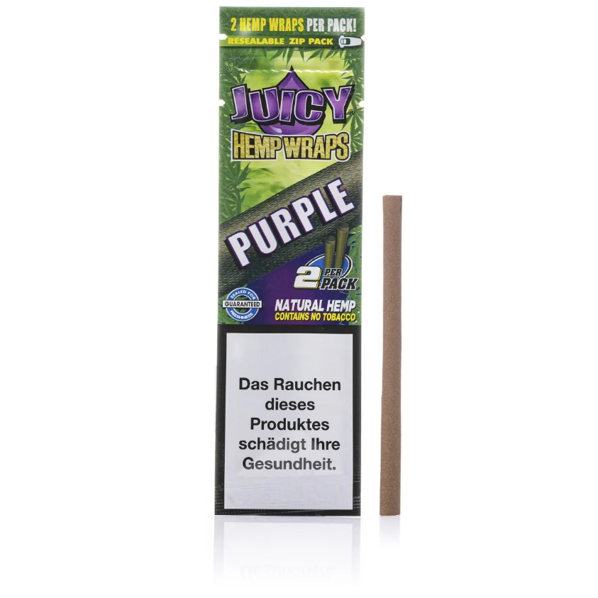 Juicy Hemp Wraps Purple, 2 Stück