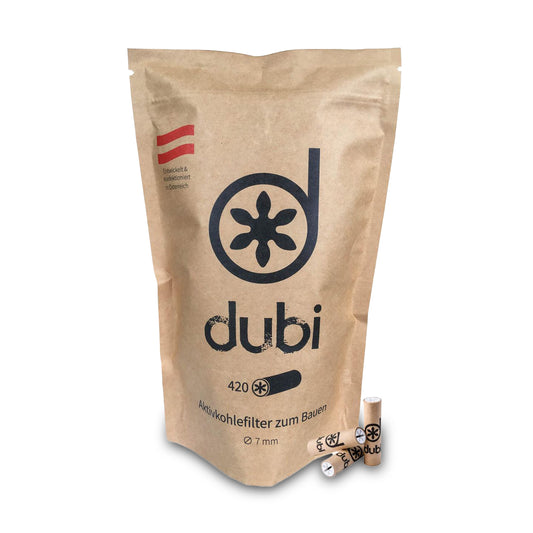 Dubi Aktivkohlefilter 420 in die Verpackung
