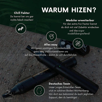 HiZen Stilus Pro Konvektion Vaporizer Herstellerinfos HiZen