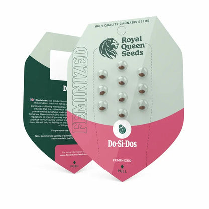 Do-Si-Dos hohe THC Gehalt Cannabis Samen von Royal Queen Seeds in die Verpackung