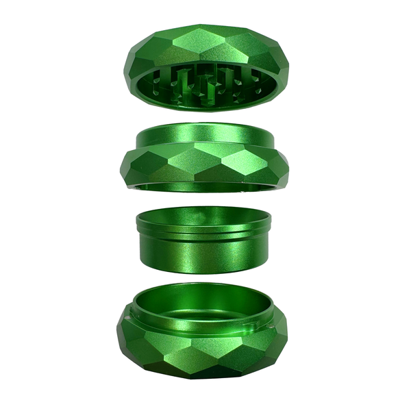 NV Grinder Pyramid aus hochwertigem Aluminium in der Farbe grün